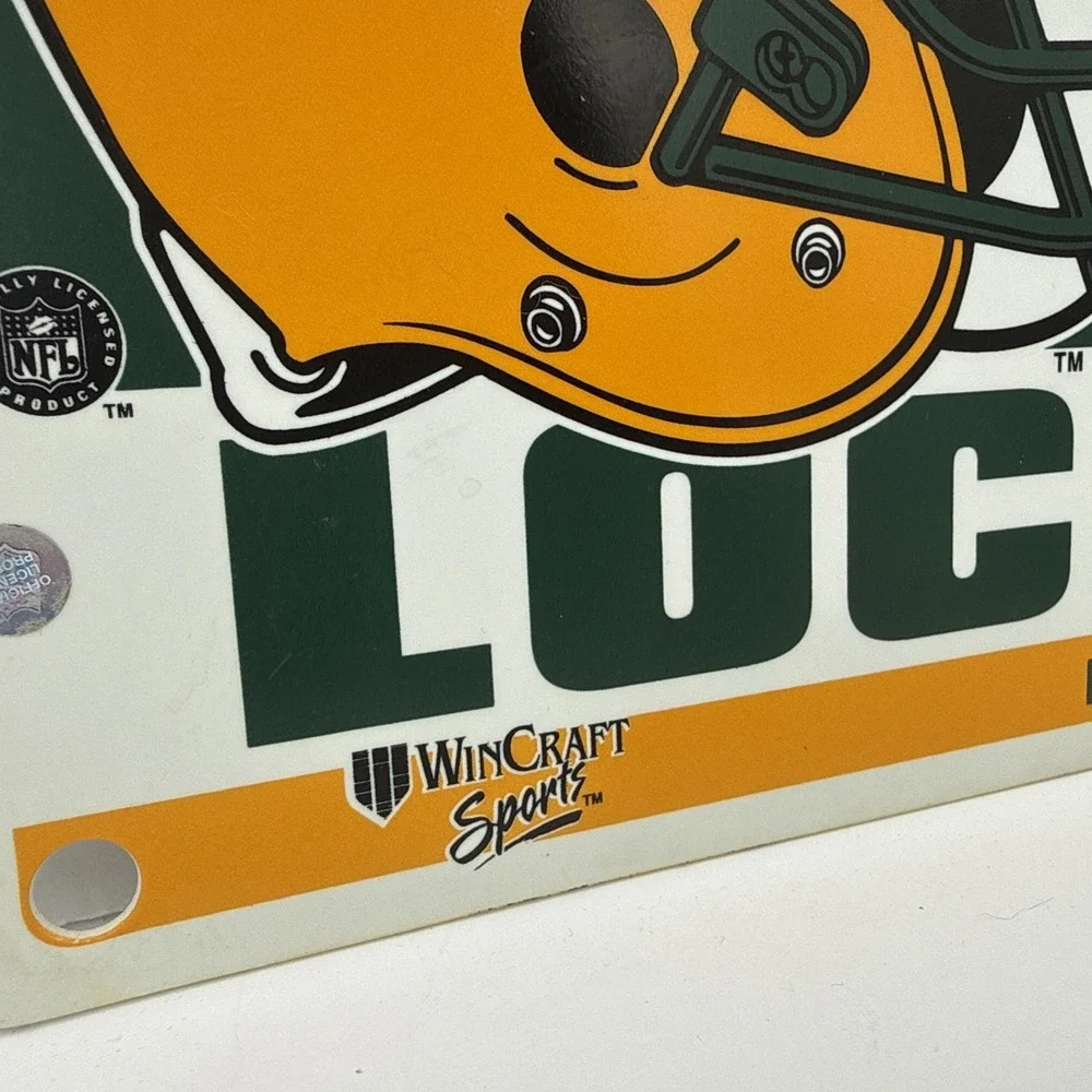 90s Green Bay Packers Locker Room Sign Plastic 19